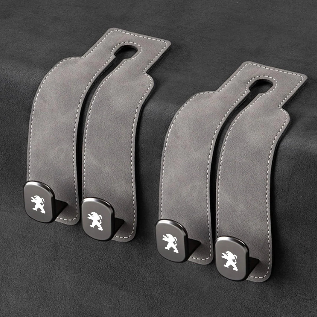 Car Headrest Hooks 2-Pack Rotating 30 lb Capacity