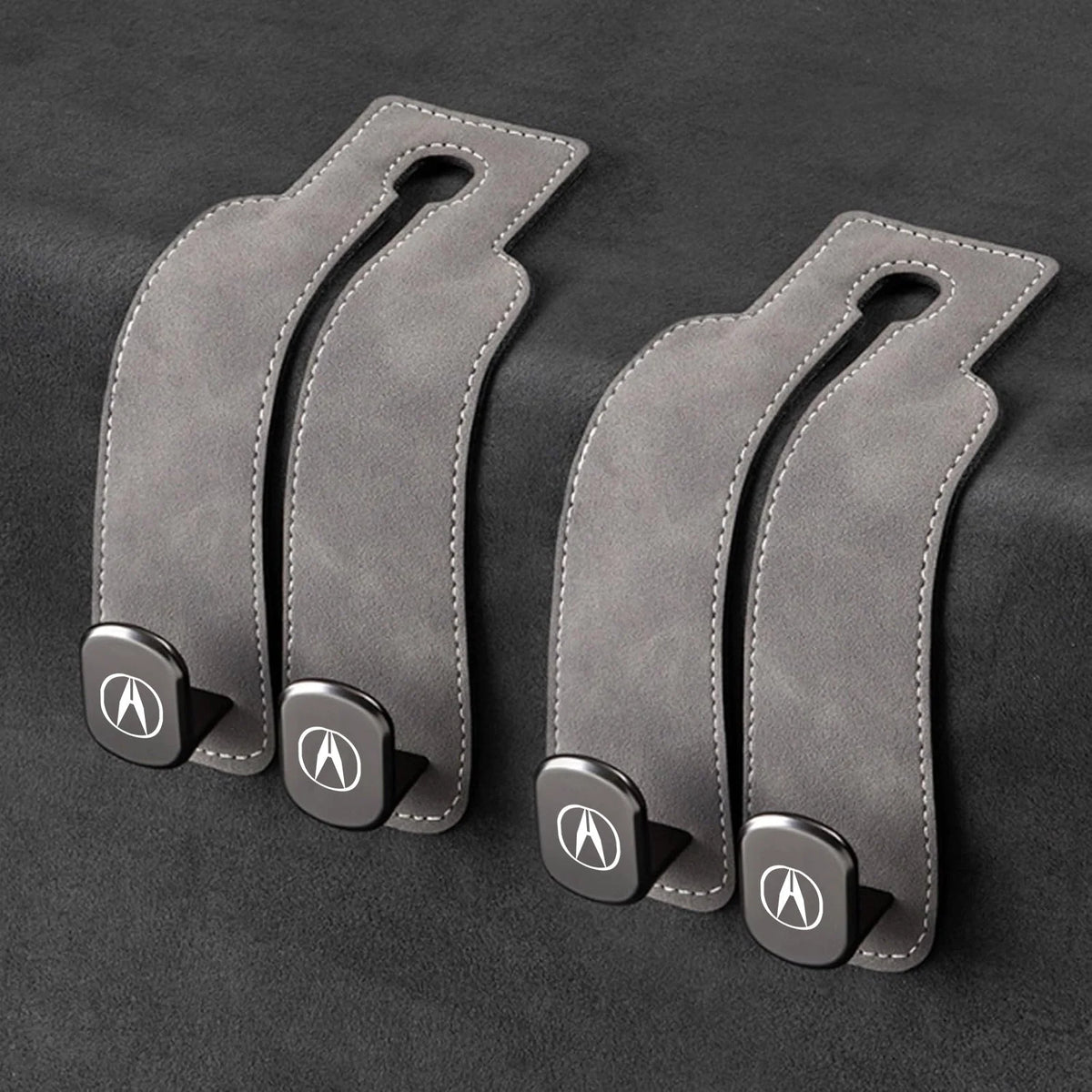 Car Headrest Hooks 2-Pack Rotating 30 lb Capacity