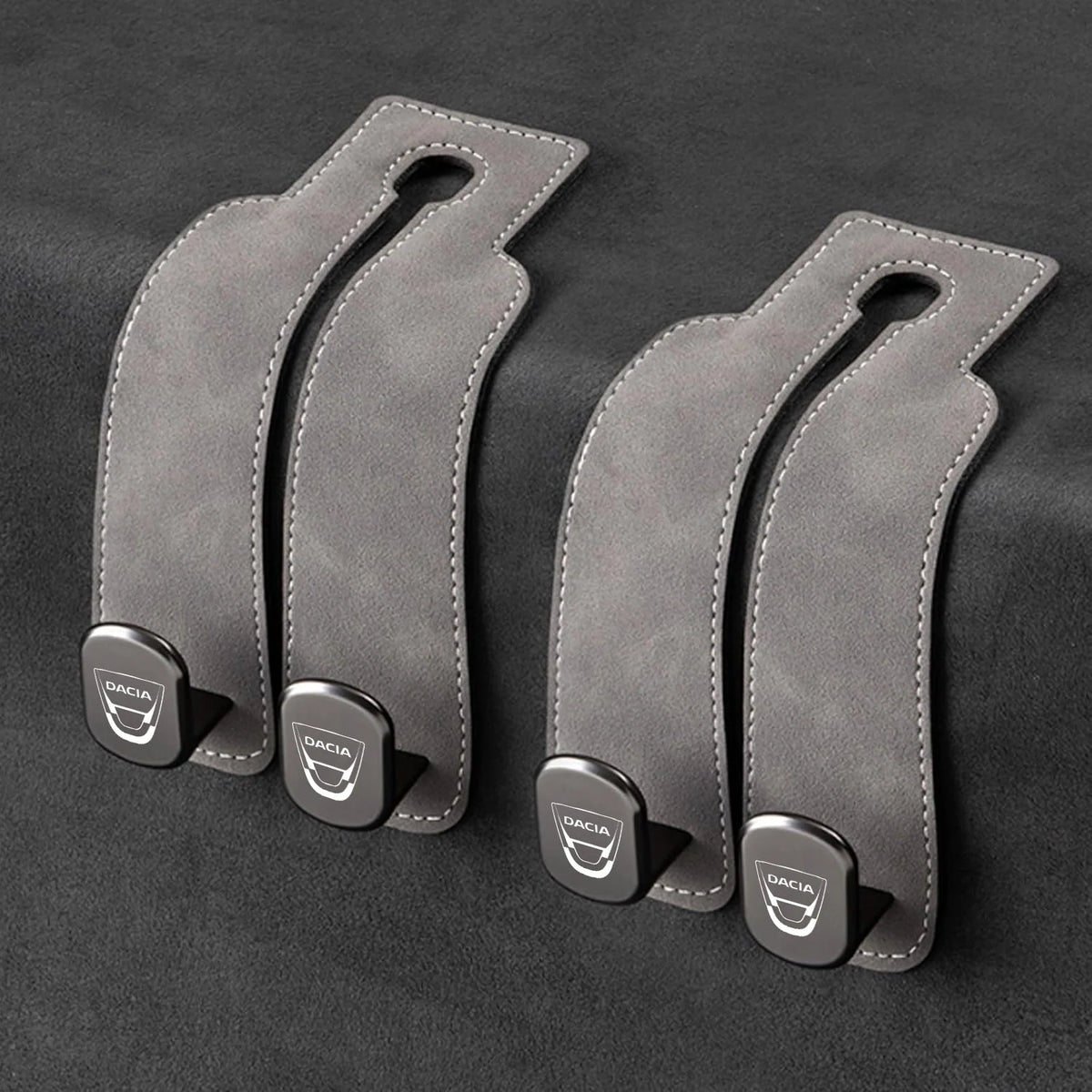 Car Headrest Hooks 2-Pack Rotating 30 lb Capacity