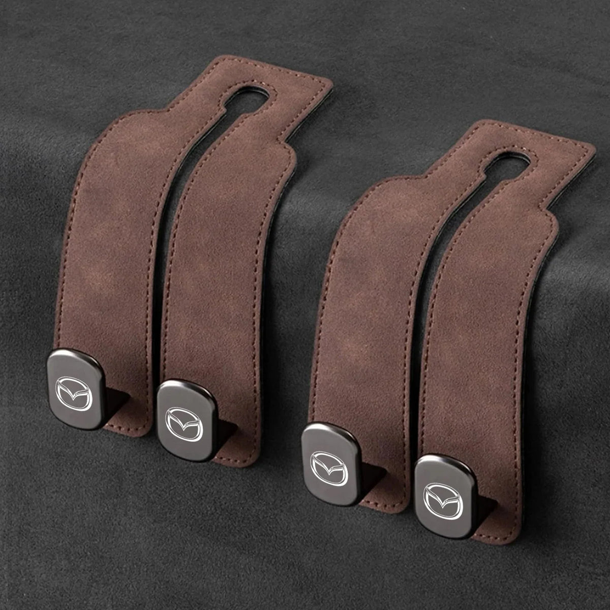 Car Headrest Hooks 2-Pack Rotating 30 lb Capacity