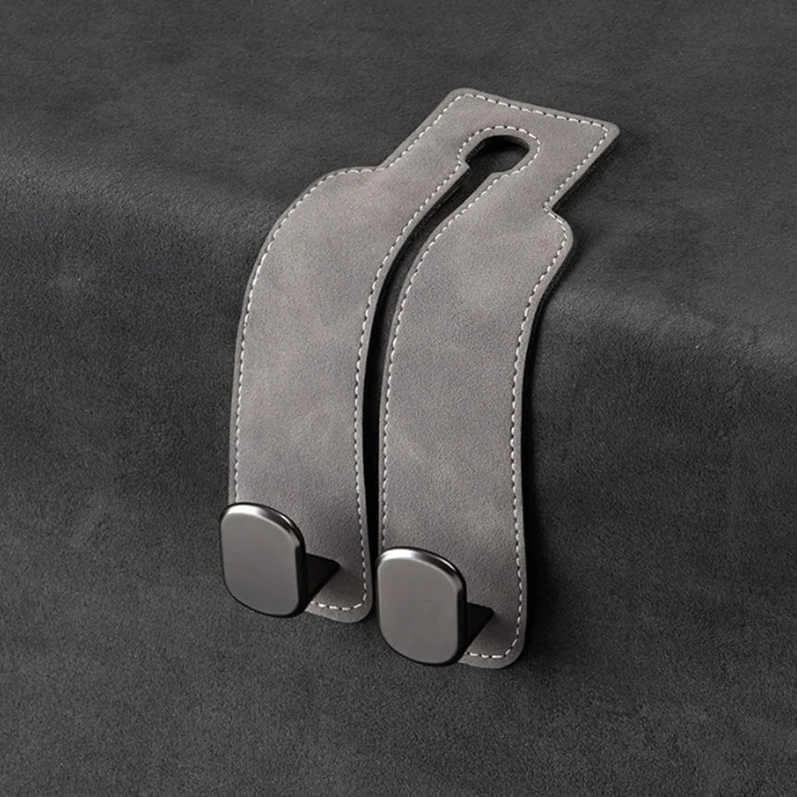 Car Headrest Hooks 2-Pack Rotating 30 lb Capacity