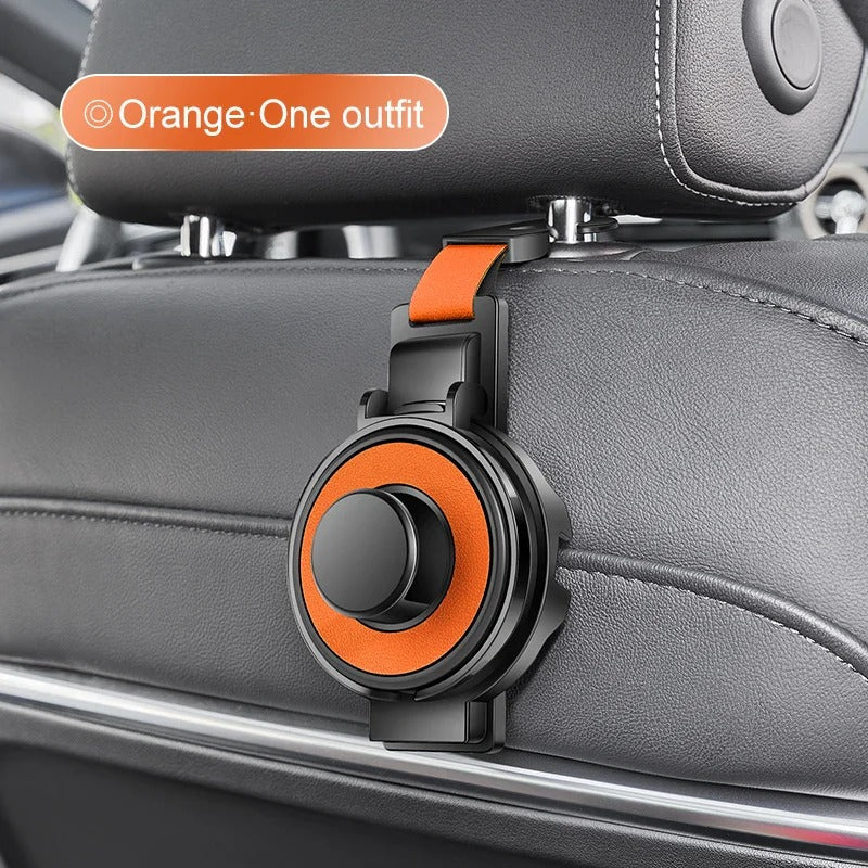 Car Headrest Organizer 3-in-1 Hook Cup & Phone Stand