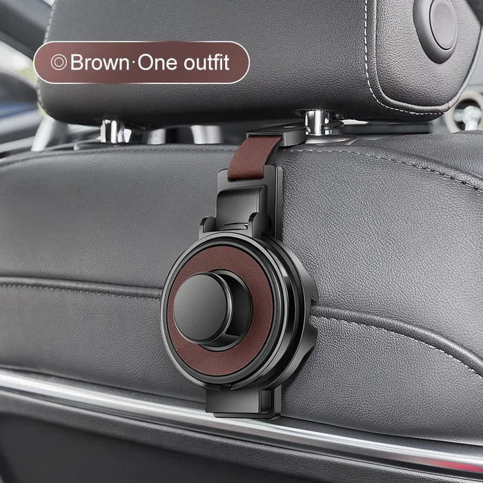 Car Headrest Organizer 3-in-1 Hook Cup & Phone Stand