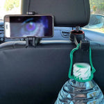 Car Headrest Phone Holder 360° Swivel & Bag Hanger