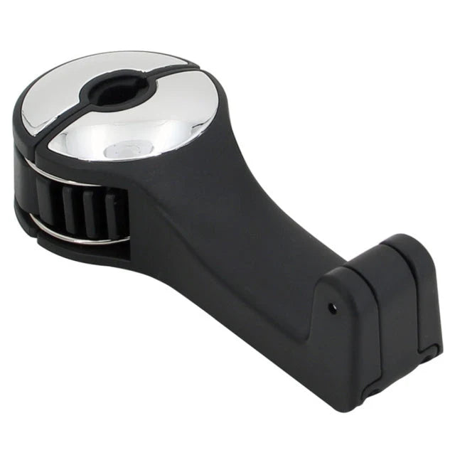 Car Headrest Phone Holder 360° Swivel & Bag Hanger
