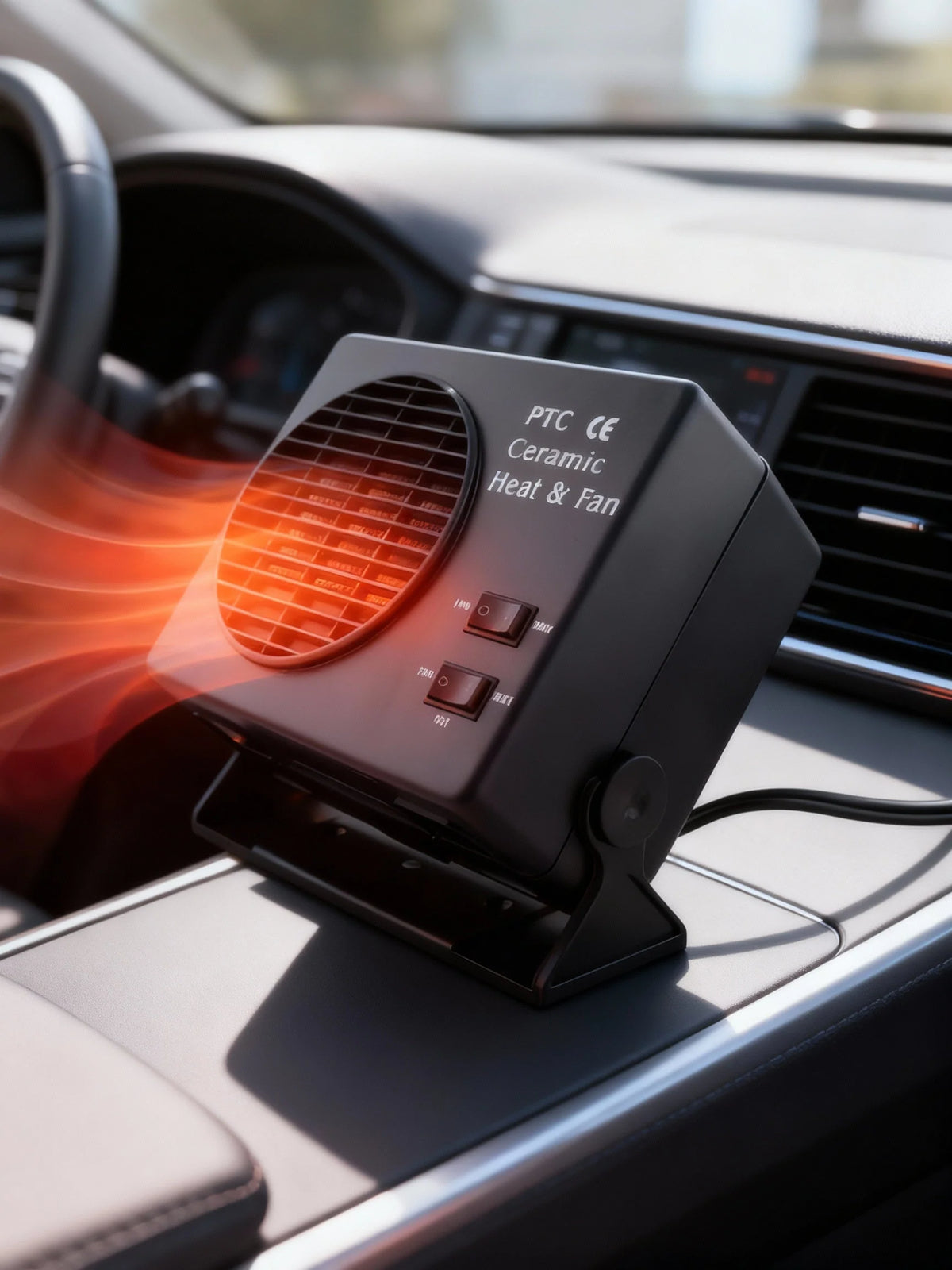 Car Heater 12V Ceramic Defroster With Built In Thermostat