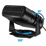 Car Heater Fan 12V Heating & Cooling 360° Rotation