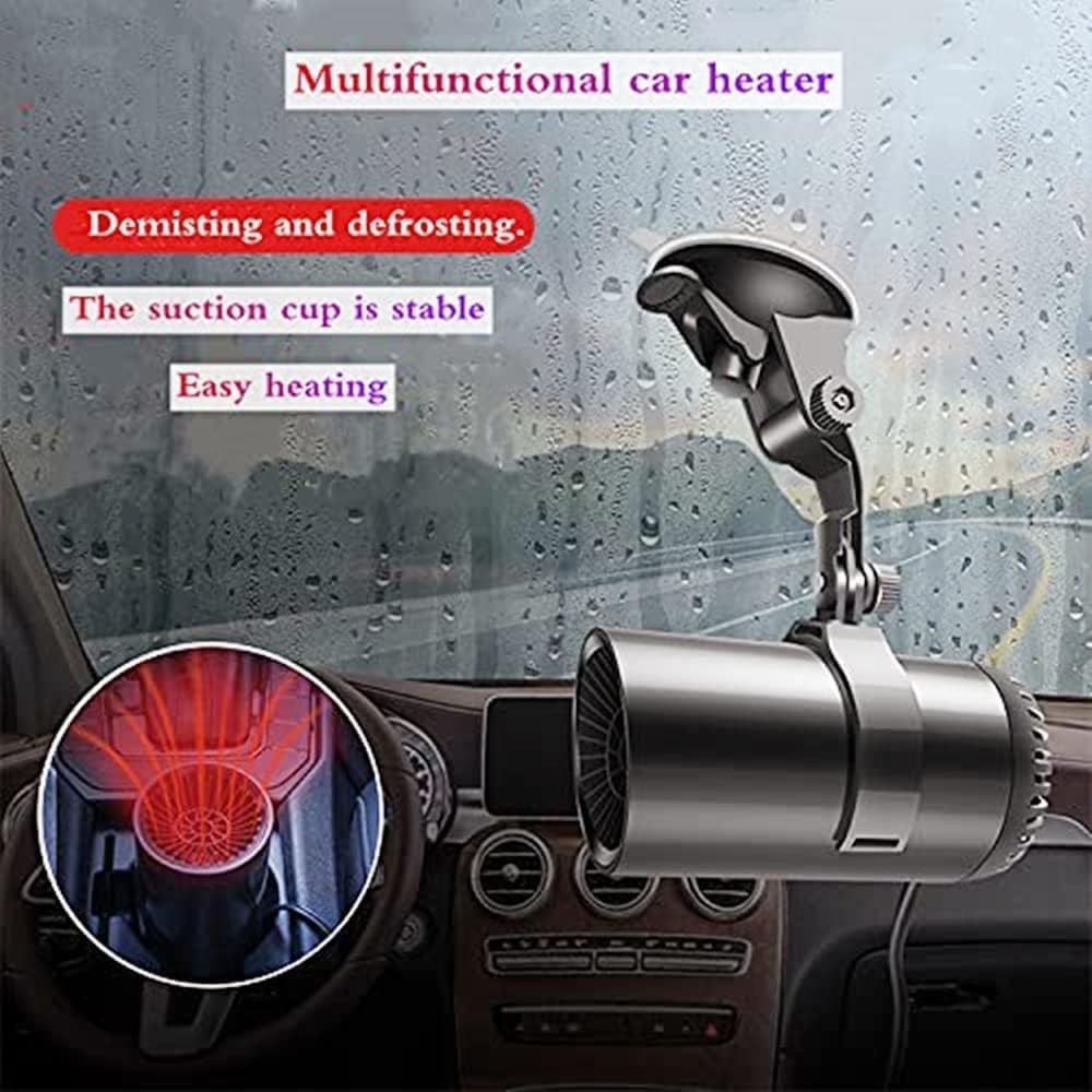 Car Heater & Windshield Defroster 12V Heating & Fan Functions