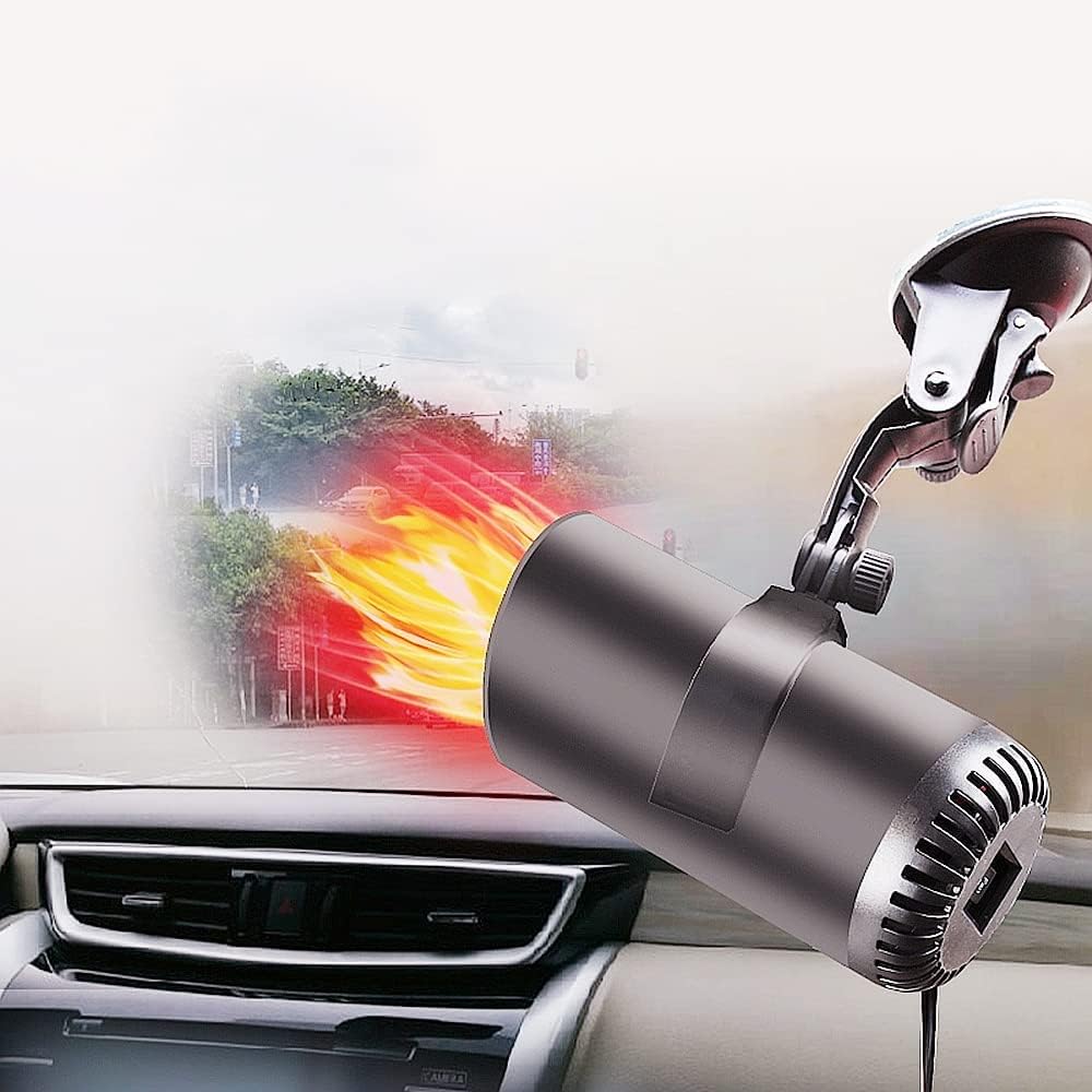 Car Heater & Windshield Defroster 12V Heating & Fan Functions
