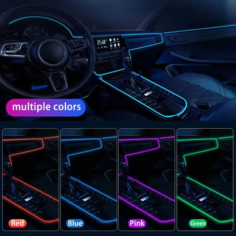 Car Interior LED Strip Lights RGB Music Sync