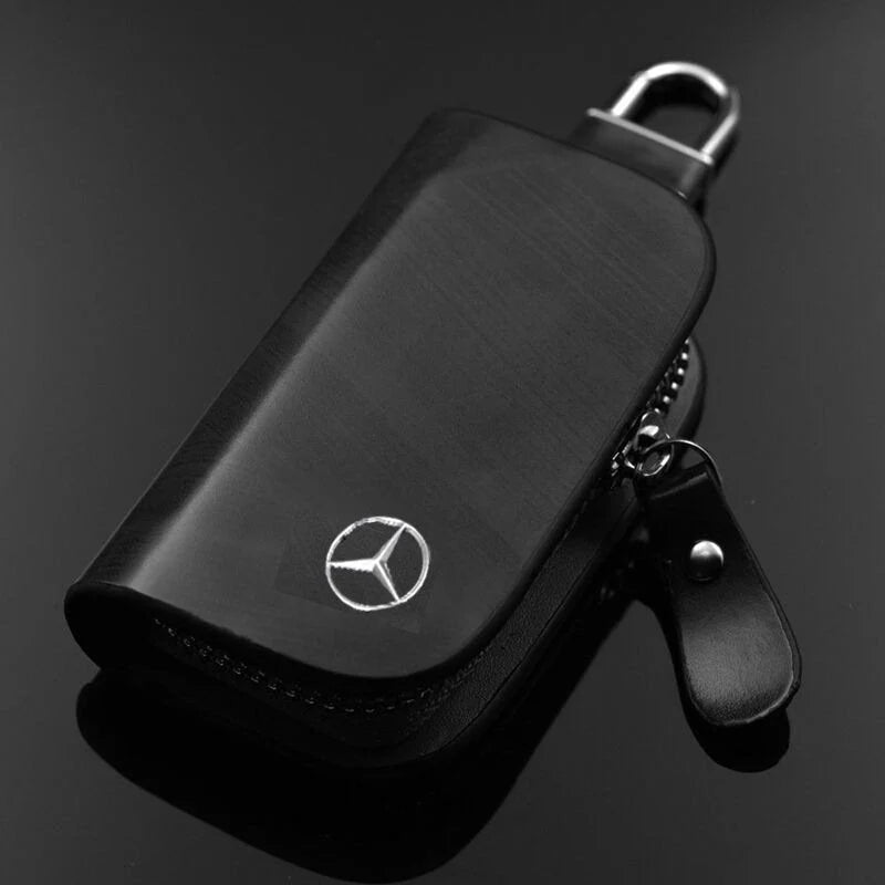 Car Key Pouch RFID-Blocking Dual Compartments