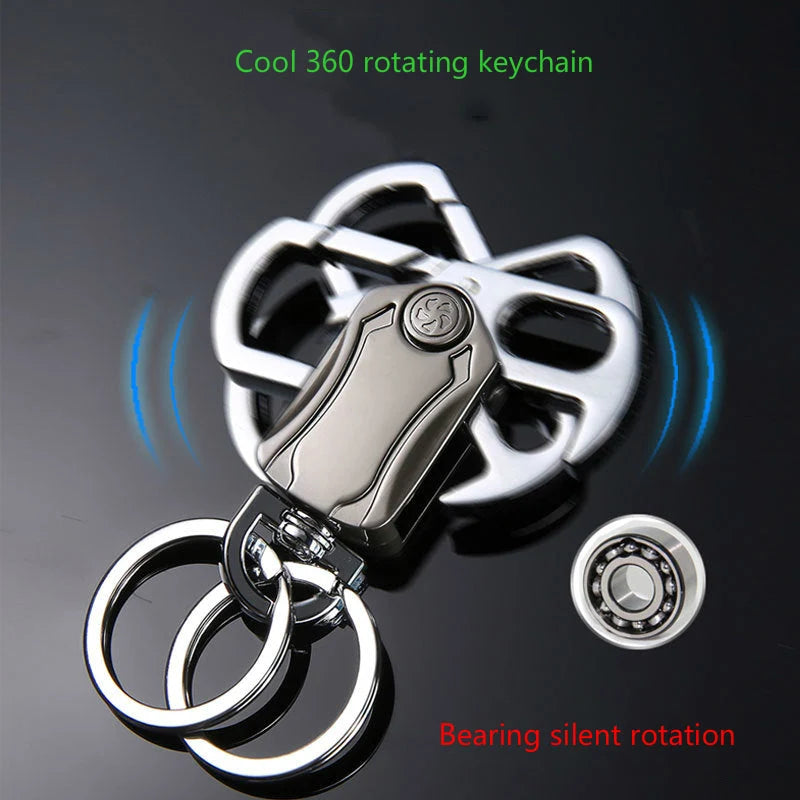 Car Keychain Rotating Bottle Opener & Phone Stand