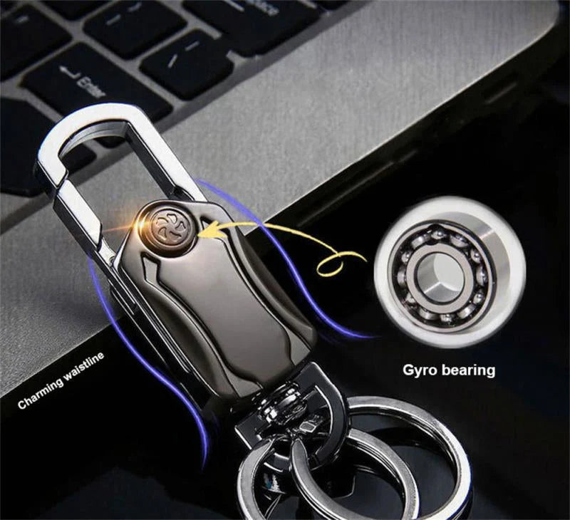 Car Keychain Rotating Bottle Opener & Phone Stand