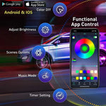 Car LED Strip Lights RGB Music-Sync Self-Adhesive