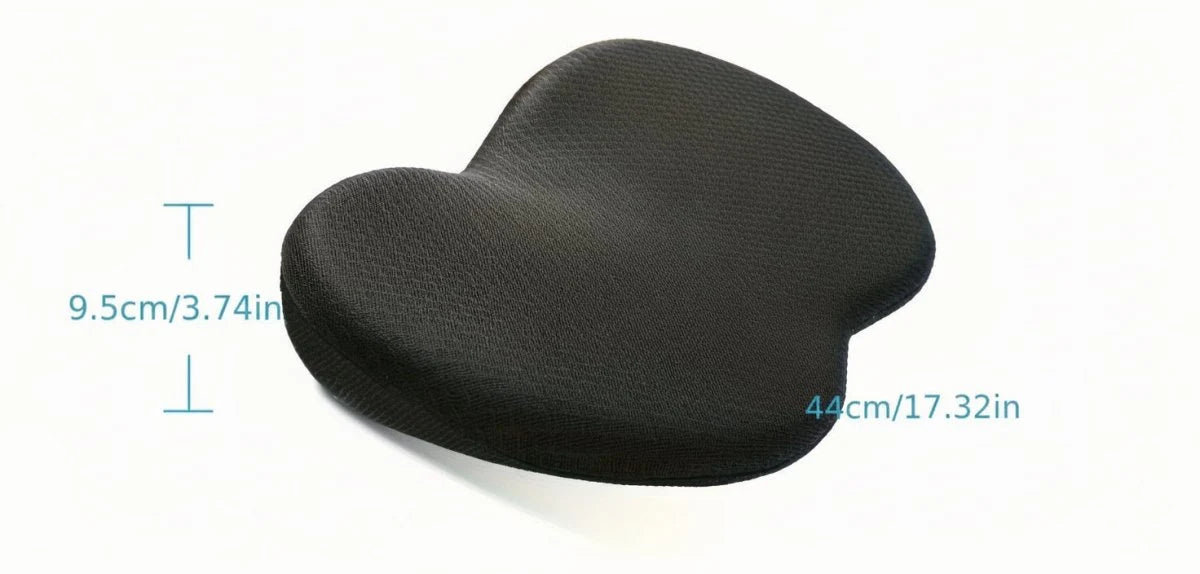 Car Lumbar Support Cushion Memory Foam Washable Cover