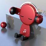 Car Phone Holder Gravity Clamp 360° Rotating One-Handed Operation