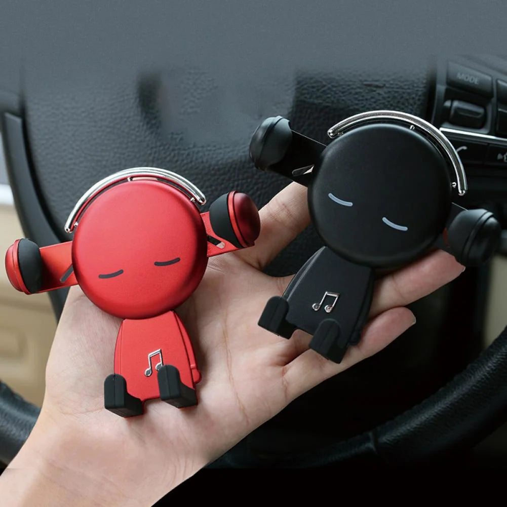 Car Phone Holder Gravity Clamp 360° Rotating One-Handed Operation