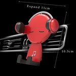 Car Phone Holder Gravity Clamp 360° Rotating One-Handed Operation
