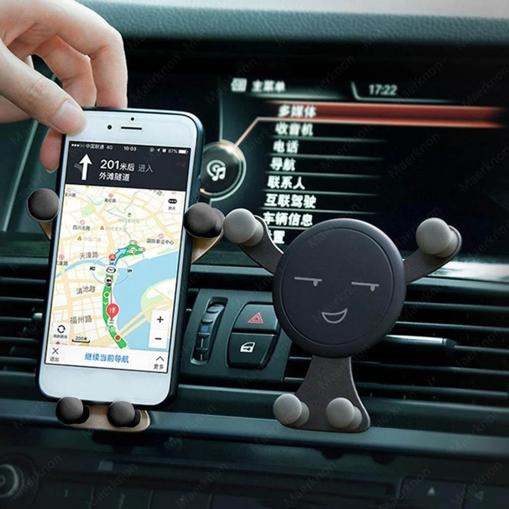 Car Phone Holder Gravity Support Air Vent Clip Hands-Free