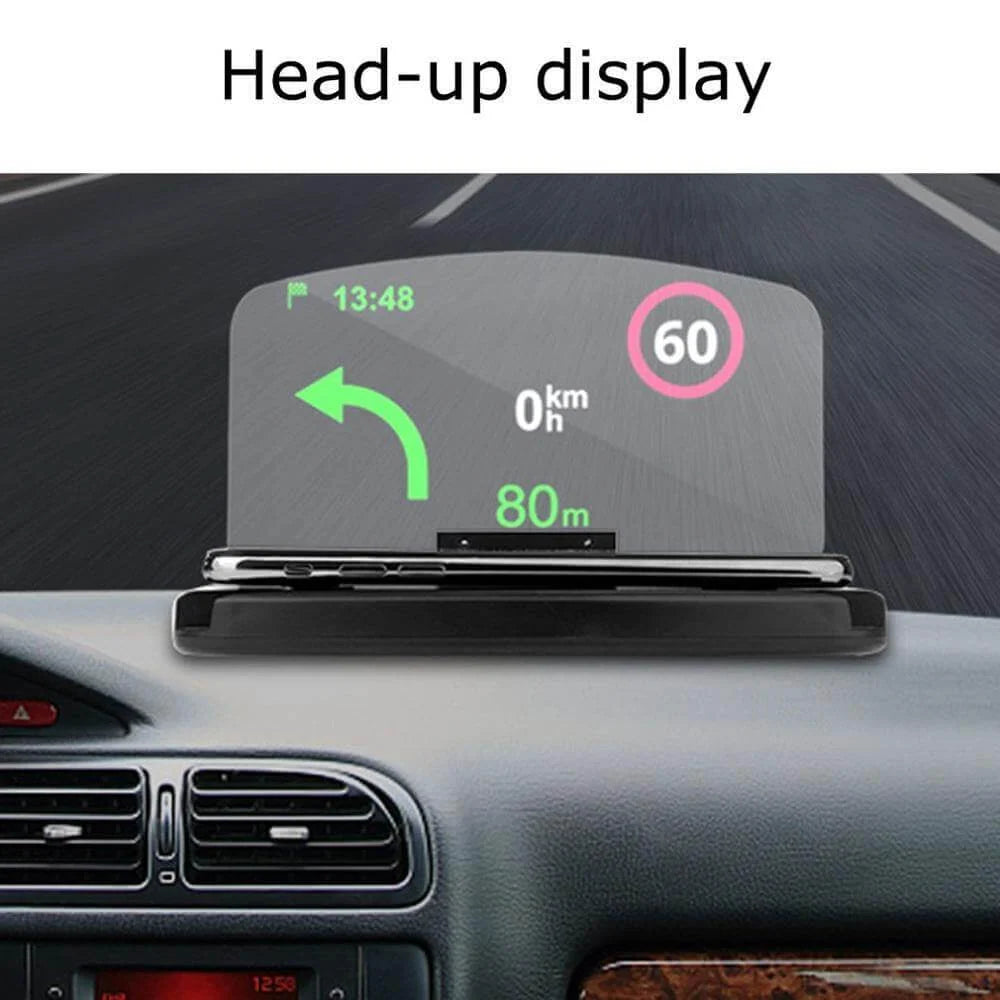 Car Phone Holder Head-Up Navigation Display Wireless Charging