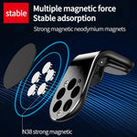 Car Phone Holder Magnetic Air Vent Mount Compact Design