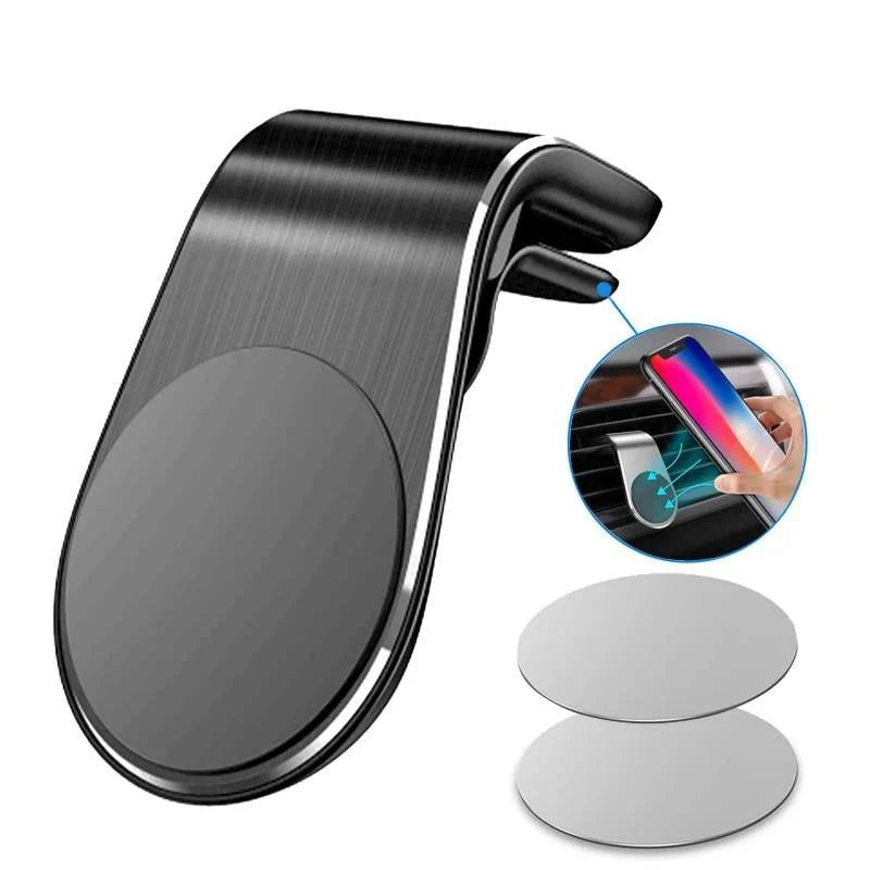 Car Phone Holder Magnetic Air Vent Mount Hands-Free Viewing