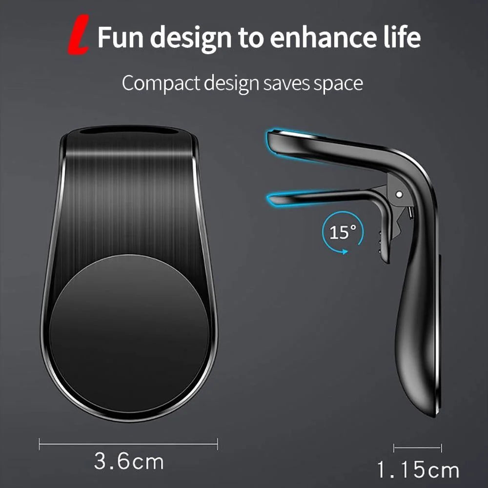 Car Phone Holder Magnetic Air Vent Mount Hands-Free Viewing