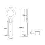 Car Phone Holder Magnetic Aluminum Alloy Universal Fit