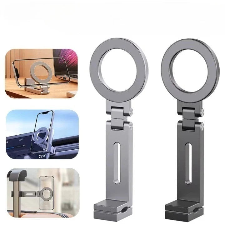 Car Phone Holder Magnetic Aluminum Alloy Universal Fit