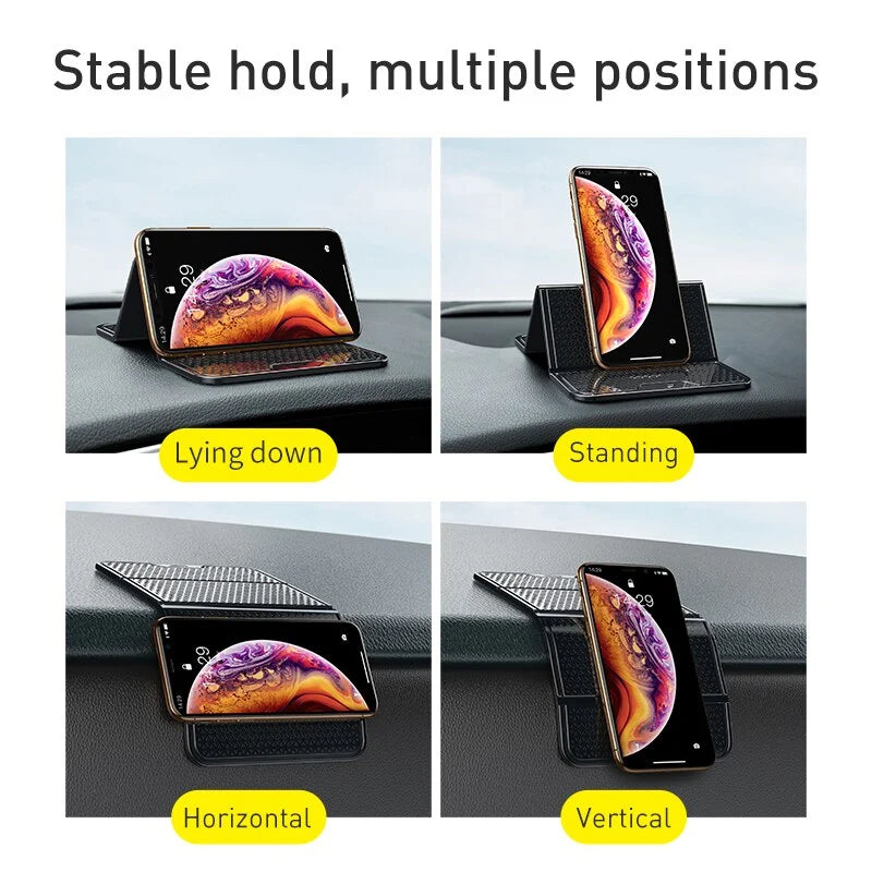 Car Phone Holder Sticky Reusable Heat-Resistant Dashboard Mount