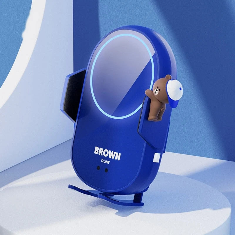 Car Phone Holder Suction Cup Wireless Charging