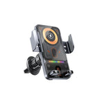 Car Phone Mount 15W Wireless Charging Auto Rotation