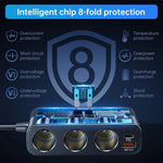 Car Power Adapter 7-In-1 USB & 12V