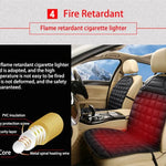 Car Seat Cushion Heated Dual Heat Levels Non-Slip Backing