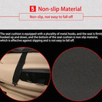 Car Seat Cushion Heated Dual Heat Levels Non-Slip Backing