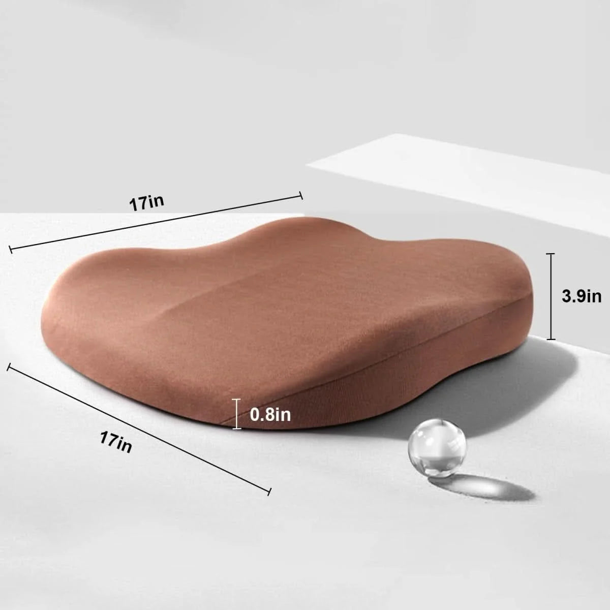 Car Seat Cushion Memory Foam Non-Slip Ergonomic Support