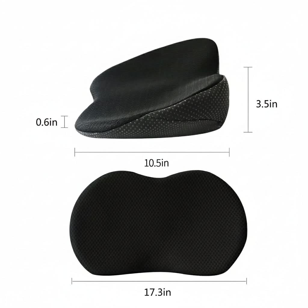 Car Seat Cushion Memory Foam Non-Slip Washable Cover