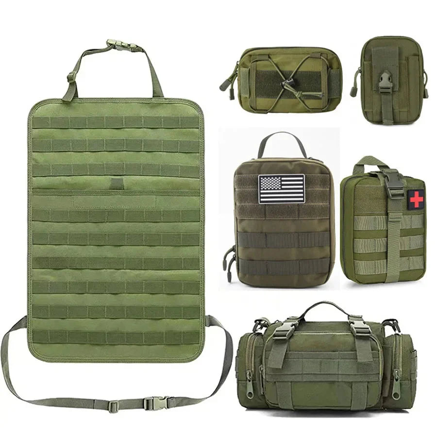 Car Seat Organizer Hanging Six Compartments 600D Oxford Fabric