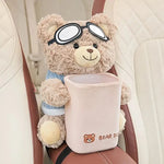 Car Tissue Organizer Plush Headrest & Console Mount