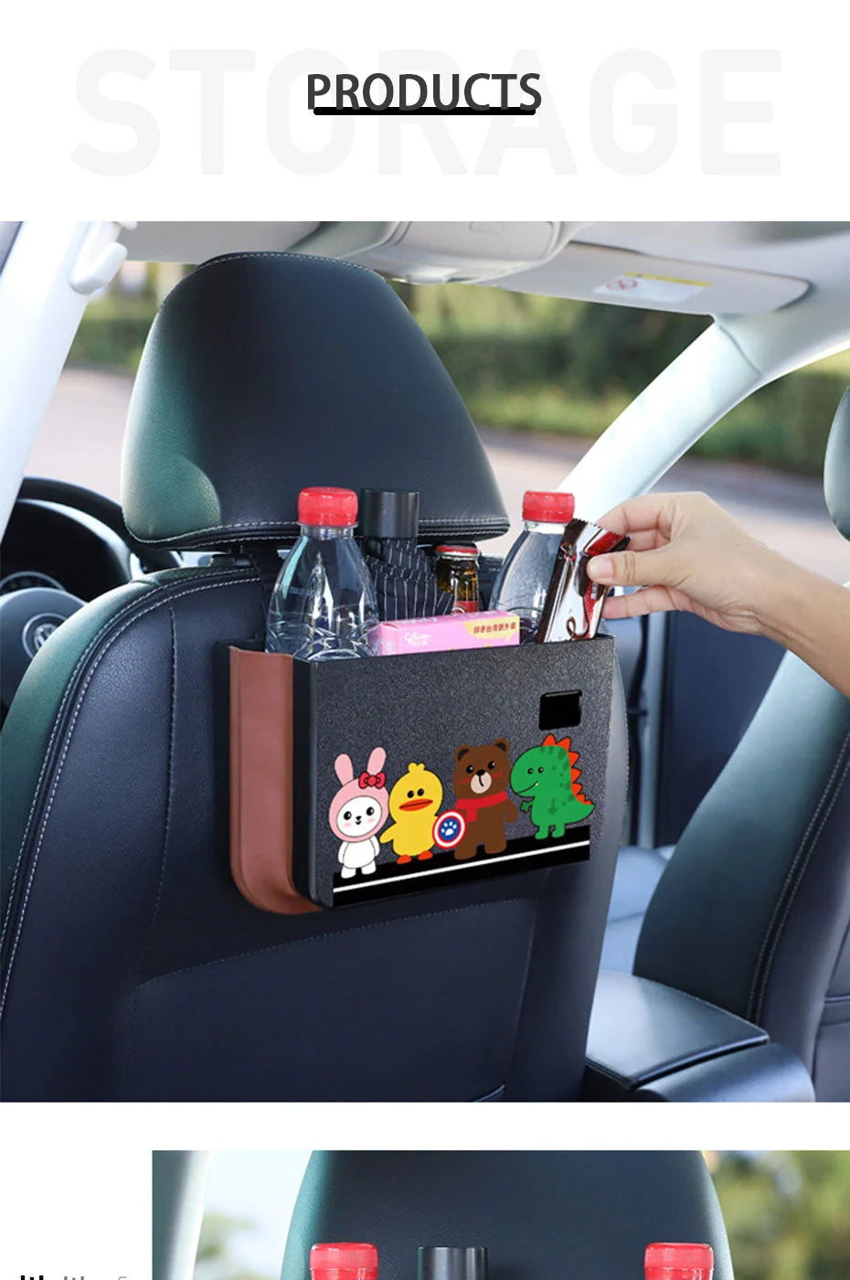 Car Trash Can Foldable Waterproof Leakproof Liner