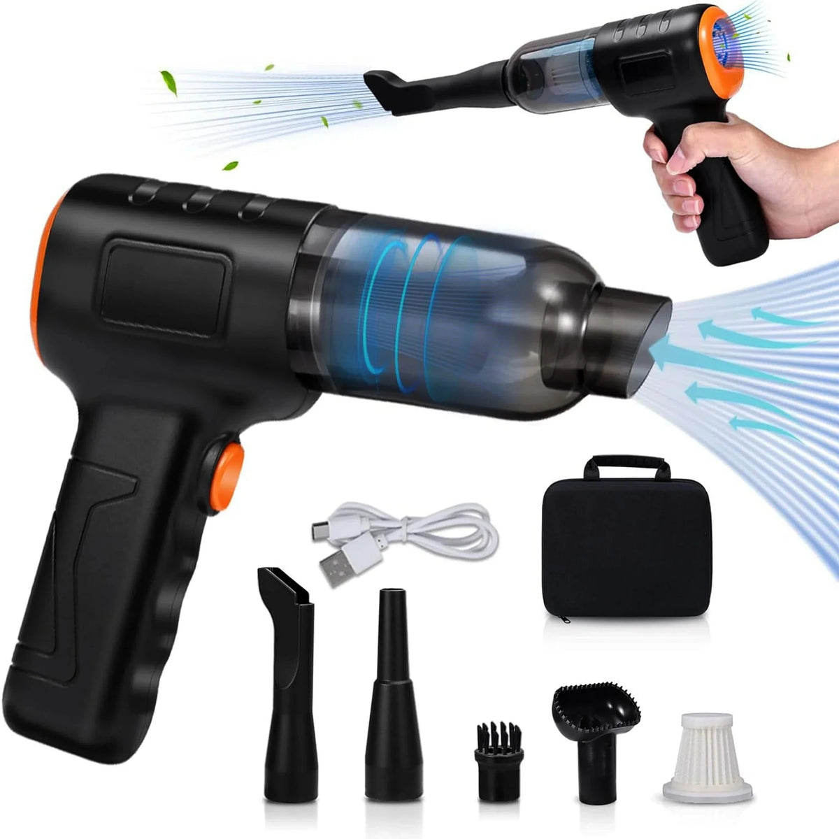 Car Vacuum Cleaner Cordless Powerful Suction 30 Minute Runtime