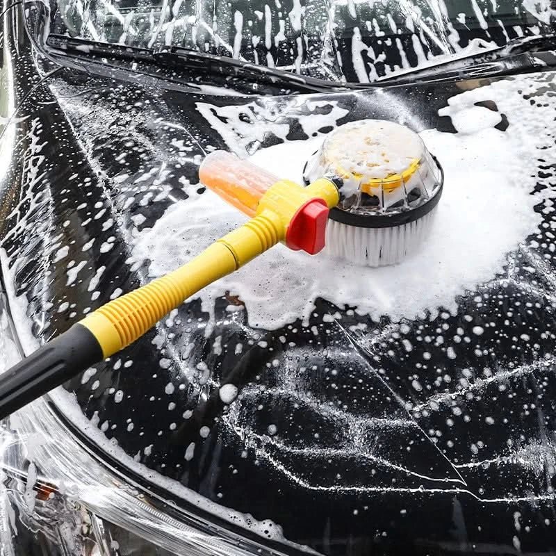 Car Wash Brush Water-Powered 360° Rotation Soft Chenille