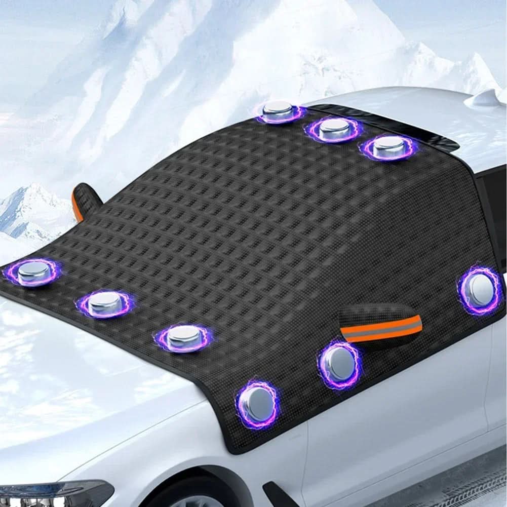 Car Windshield Cover Magnetic Heat-Reflective Frost-Resistant All-Season Protection