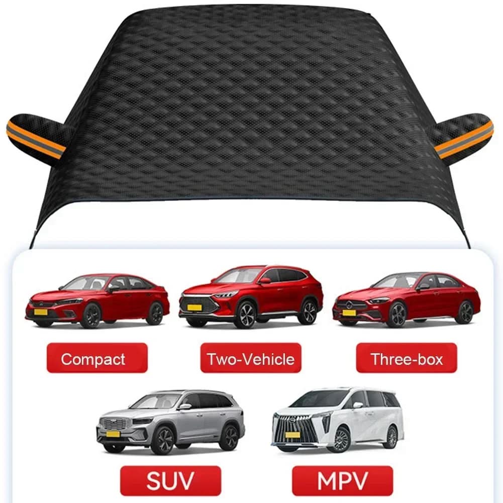Car Windshield Cover Magnetic Heat-Reflective Frost-Resistant All-Season Protection