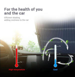 Car Windshield Sunshade Retractable UV Protection Reflective Aluminum Film