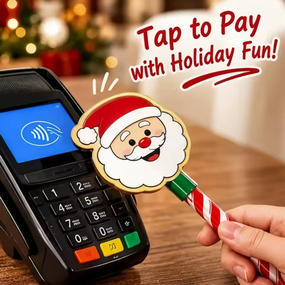 Card Holder Wand Contactless Payment Candy Cane Handle
