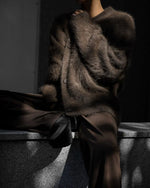 Cardigan Fluffy Mohair-Look Oversized Fit With Pockets
