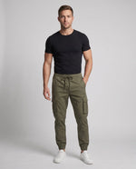 Cargo Pants Elastic Waistband With Drawstring Side Pockets