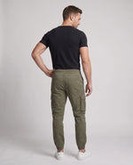 Cargo Pants Elastic Waistband With Drawstring Side Pockets