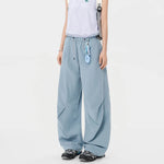 Cargo Pants Wide Leg Quick-Drying Zip Pockets